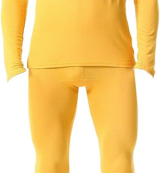 Thermal Underwear Set for Men Long Johns with Fleece Lined Winter Cold Weather Long Sleeve Baselayer Set Top Bottom