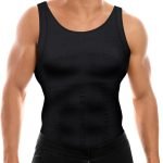 Mens Compression Shirt Slimming Body Shaper Vest Workout Tank Tops Abs Abdomen Undershirts