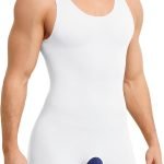 Mens Sleeveless Full Body Shaper Underwear Slimming Compression Bodysuit Shapewear Tummy Control