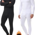 3 Pack Thermal Underwear for Men Long Johns Fleece Lined Soft and Warm Set Base Layer for Cold Weather