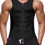 eMen Waist Trainer Vest Hot Neoprene Sauna Suit Corset Body Shaper Zipper Tank Top Workout Shirt