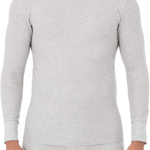 mens Classic Midweight Waffle Thermal Underwear Crew Top